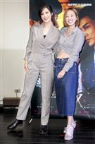 公視新創電影「完美正義」女演員劉奕兒、夏語心。（記者林士傑/攝影）