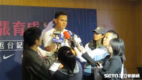 ▲克里夫蘭印地安人內野手張育成。（圖／記者蕭保祥攝影）