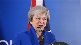歐盟通過英國脫歐協議 梅伊挑戰國會難關歐洲聯盟成員國11月25日通過英國脫歐協議，英國首相梅伊當天在布魯塞爾舉行記者會，呼籲英國國會同意通過。中央社記者唐佩君布魯塞爾攝  107年11月26日