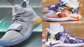 ▲NBA球鞋配色解禁後，PS遊戲機、火影忍者都登上球鞋。（圖／Nike提供／翻攝自推特）