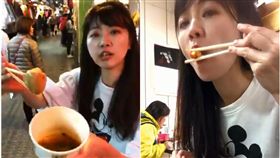 謝票吃遍市場　高嘉瑜「大口吃肉圓」！嬌喊：不變胖才有鬼
圖／翻攝自高嘉瑜臉書