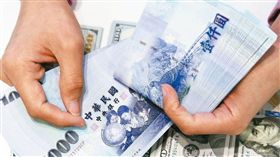 新台幣,薪資,工資,千元大鈔。（圖／翻攝自@WallStTV推特）