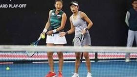 張凱貞與徐竫雯奪下2019澳網女雙會內賽門票。（圖／張凱貞提供）