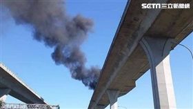 五楊高架,火燒車,撲滅,桃園,翻攝畫面