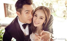 楊冪/劉愷威/公公劉丹。(翻攝微博)