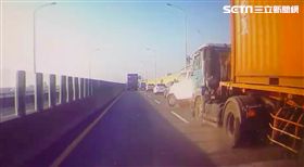 西濱,連結車,煞車,燈號,連環車禍,龍井,台中