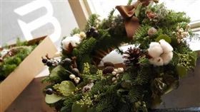 聖誕節,花圈,諾貝松,花藝,日日花時,Bonne Fleur 圖/翻攝自日日花時臉書
