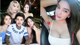 泰國1夫4妻全「高顏值」　巨乳正宮：為老公驕傲（圖／翻攝自Waraphon Pruksawan臉書）