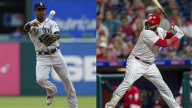 ▲塞古拉（Jean Segura）、山塔納（Carlos Santana）互換東家。（圖／美聯社／達志影像）