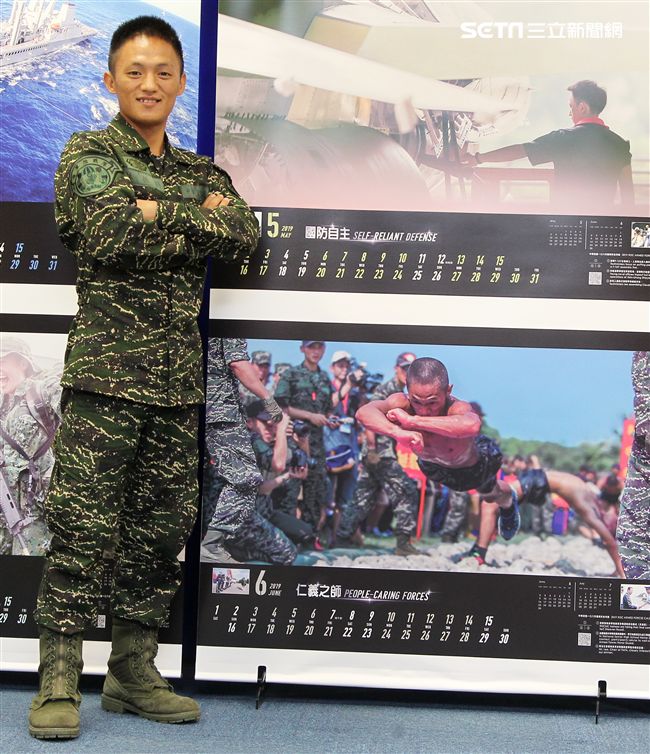 海軍陸戰隊兩棲偵搜大隊一兵林振揚。（記者邱榮吉/攝影）