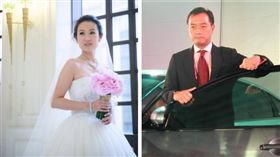 黎明柔與嚴凱泰。合成圖／翻攝自黎明柔臉書、中央社