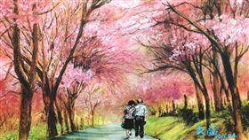 蘇貞昌,詹秀齡,畫作,結婚 圖/翻攝自蘇貞昌臉書