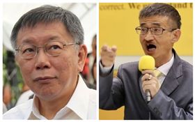 柯文哲、吳祥輝（合成圖／中央社）