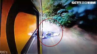 女研究生遭輾瞬間　驚悚行車畫面曝光