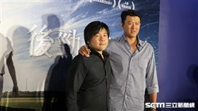 王建民和導演陳惟揚。（圖／記者王怡翔攝影）