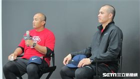 ▲張泰山與張正偉出席媒體聯訪。（圖／記者蕭保祥攝影）