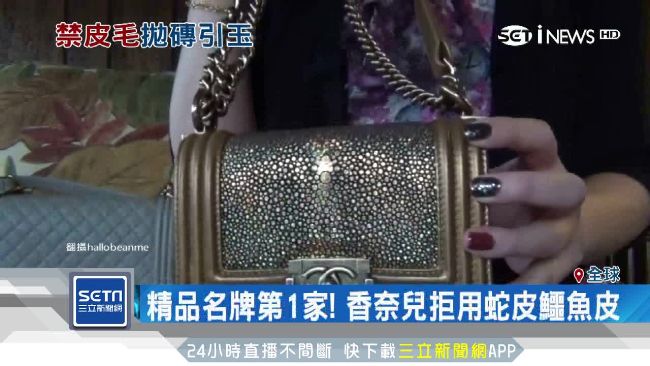 香奈兒拒用稀有皮革　蛇皮包將絕版