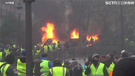 法國黃背心示威遊行／翻攝AP影音
