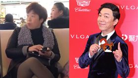 路人大嬸長得像影帝黃渤。（圖／翻攝自微博）