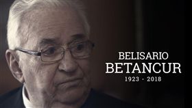 哥倫比亞前總統貝當固（Belisario Betancur）過世，享耆壽95歲。（圖／翻攝自@Citytv推特）