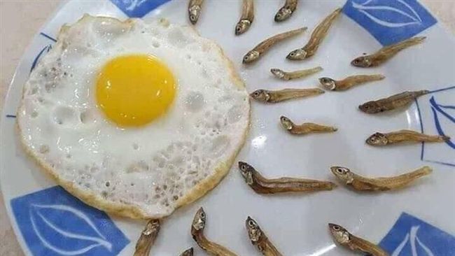 小魚乾加上蛋！早餐性暗示讓網害羞了