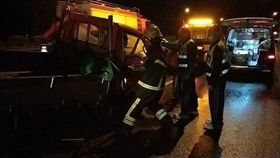 苗栗,中山高,國道,車禍（圖／翻攝畫面）