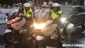 馬拉松賽前導已成交通大隊例行勤務。（圖／記者劉忠杰攝影）
