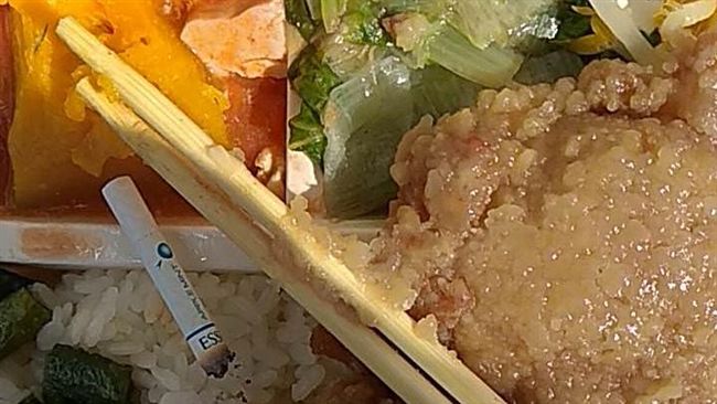違規被提醒　他們竟在義交便當丟菸蒂