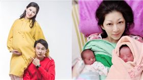顏嘉樂產下龍鳳胎,狄志杰/爾傑國際娛樂提供、翻攝自臉書