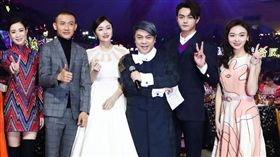 「愛奇藝尖叫之夜」主持人蔡康永《延禧攻略》聶遠、秦嵐、許凱、吳謹言。（翻攝愛奇藝台灣站）