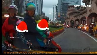 小黃硬切超車　4貼騎士不滿槓運將