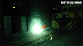 台北,華山引道,工程維修車,工程事故（圖／翻攝畫面）