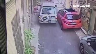 拜城隍爺途中撞轎車！男落跑倒車又撞