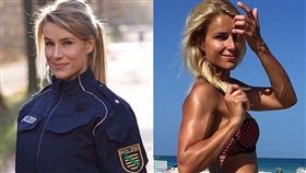 網紅,警察,德國,女警,選擇,模特兒,引響,上級,高層,　圖／翻攝自IG　＠adrienne_koleszar