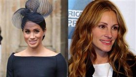 梅根馬克爾稱自己年輕時曾被說像茱莉亞羅勃茲。（圖／翻攝自微博）