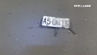 撞飛騎士加速逃　肇事車牌脫落留證據