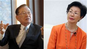 江丙坤,張小月,病逝,海基會(合成圖/中央社)