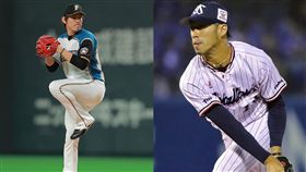 ▲火腿高梨裕稔和養樂多秋吉亮互換球隊。（圖／翻攝自火腿官網／推特）