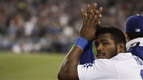 ▲Yasiel Puig被認為是洛杉磯道奇交易籌碼。（資料照／美聯社／達志影像）