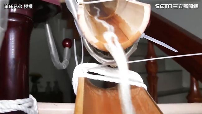 母湯！惡搞外婆家　打造三層樓流水麵