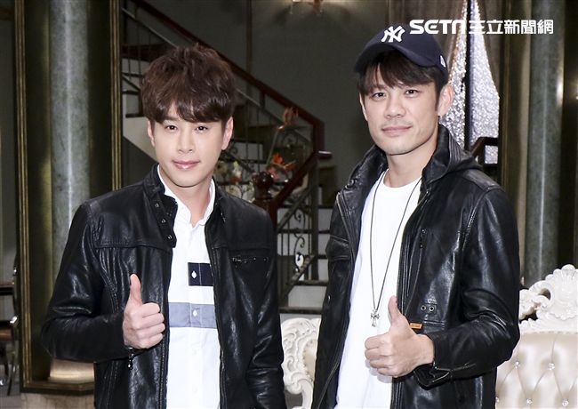 三立八點全新台劇「炮仔聲」主演吳東諺、陳志強。（記者林士傑/攝影）