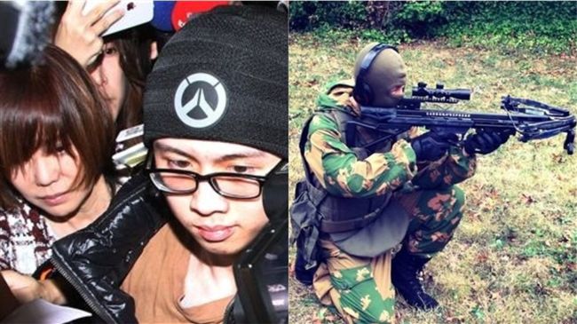 被關不怕？孫安佐返台秒曬持十字弓照