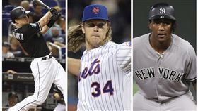 ▲馬林魚、大都會、洋基醞釀三方交易。（圖／美聯社／達志影像）