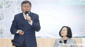 蔡英文與柯文哲會面,蔡柯會　圖／記者邱榮吉攝影