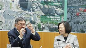 蔡柯會、蔡英文、柯文哲／記者邱榮吉攝影