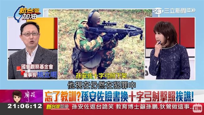 孫安佐又觸法！拿十字弓再吃牢飯1年