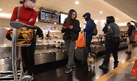 防檢局出動檢疫犬　加強桃機稽查防堵非