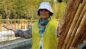 劉淑珍突破身體限制  開心響應花博志工／台中市政府提供