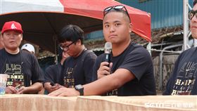 旅美球星胡智為參加張泰山的引退活動。（圖／記者王怡翔攝影）