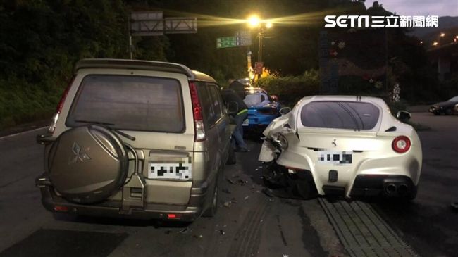 2顆腎都不夠賠！貨車連撞4台法拉利